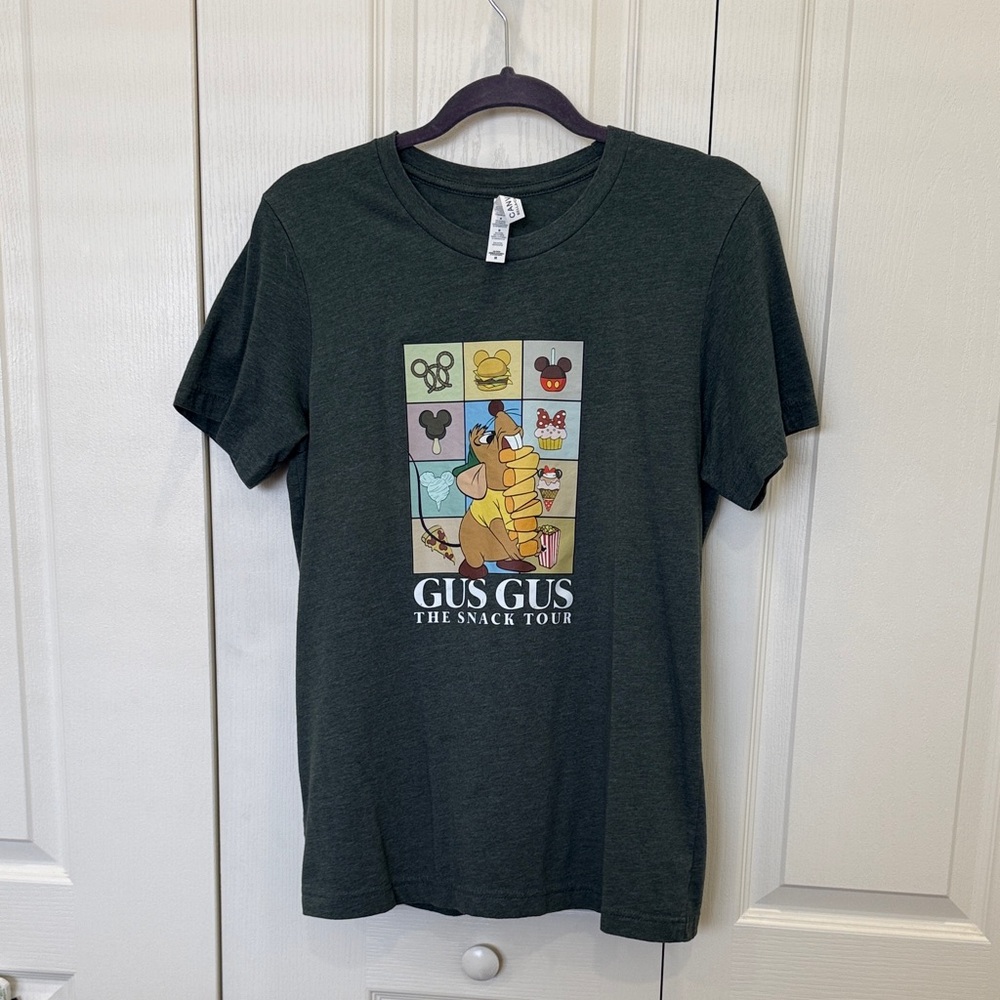 Bella Canvas Dark Green Gus Gus The Snack Tour Graphic Tee